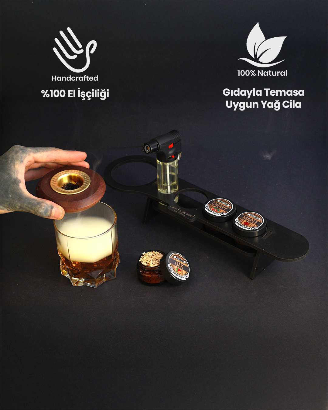 Unchained Workshop Viski Tütsüleme Seti (Standsız)